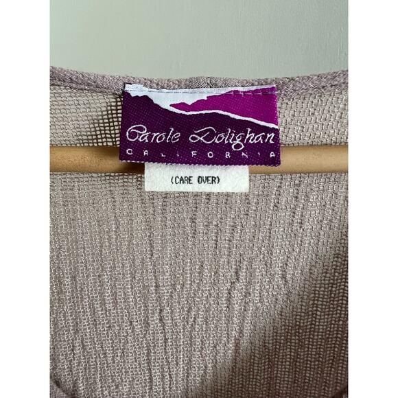 Carole Dolighan California Hand Dyed Women’s Dress Crinkle Large Made in USA - Picture 3 of 5